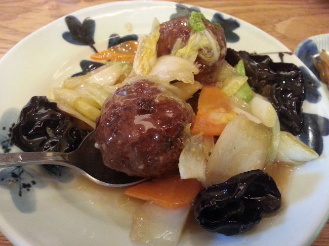 肉団子のアップ！