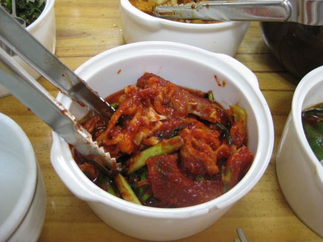 たらのキムチ！これがまた美味。