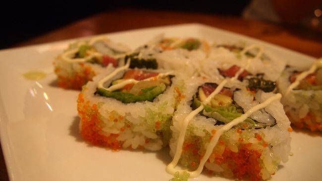 夕食は”さく来奈”という創作料理のお店にて