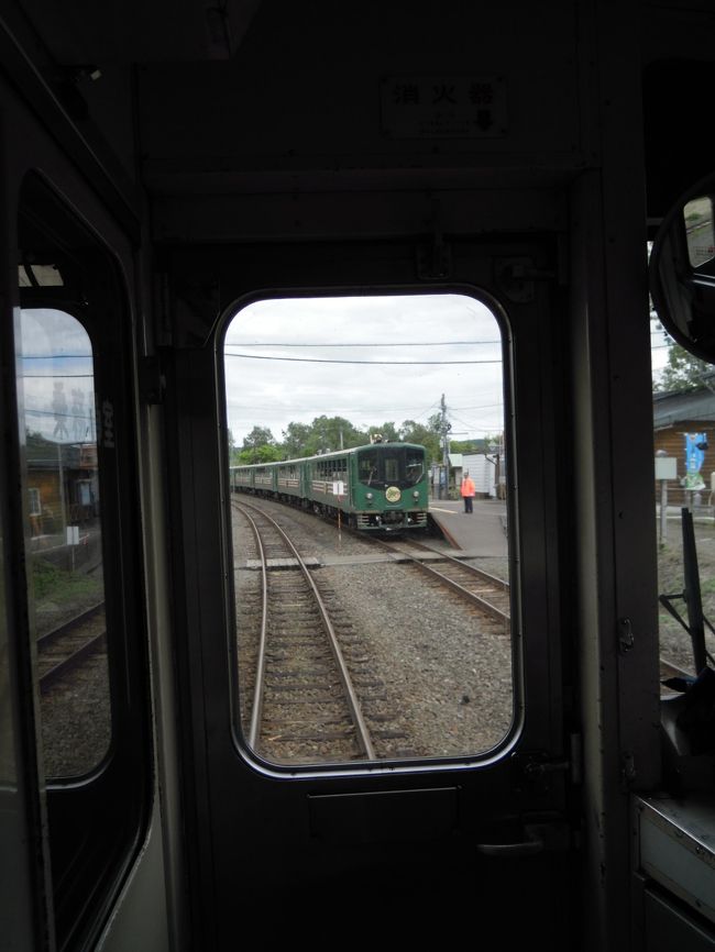 普通車からノロッコ号を見る