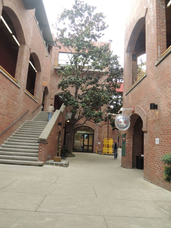 平日とはいえ、人がいなさすぎじゃないか？<br />たてものはアコースティックな欧米の高校って感じ。