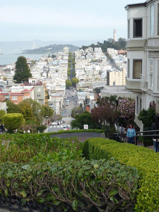 Lombart st. &amp; Hyde st.<br />世界一の傾斜がある坂道。交差点からハイドストリートを見下します。このハイドストリートの向こう端からこの交差点を見るとまたきれいらしい！