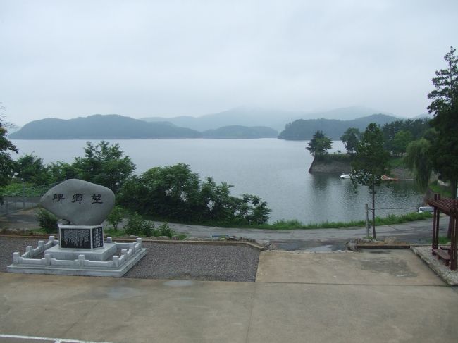 晋陽湖<br />ちょっと天気が悪かったのが残念だけど、きれいに見えました☆