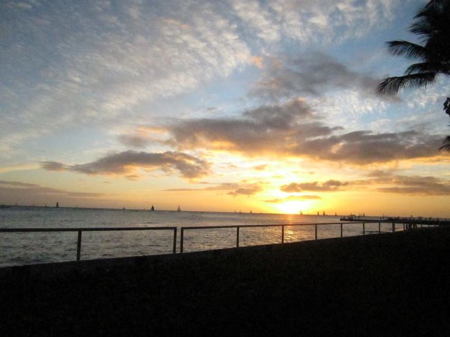 途中のサンセットをパシャリしに。
