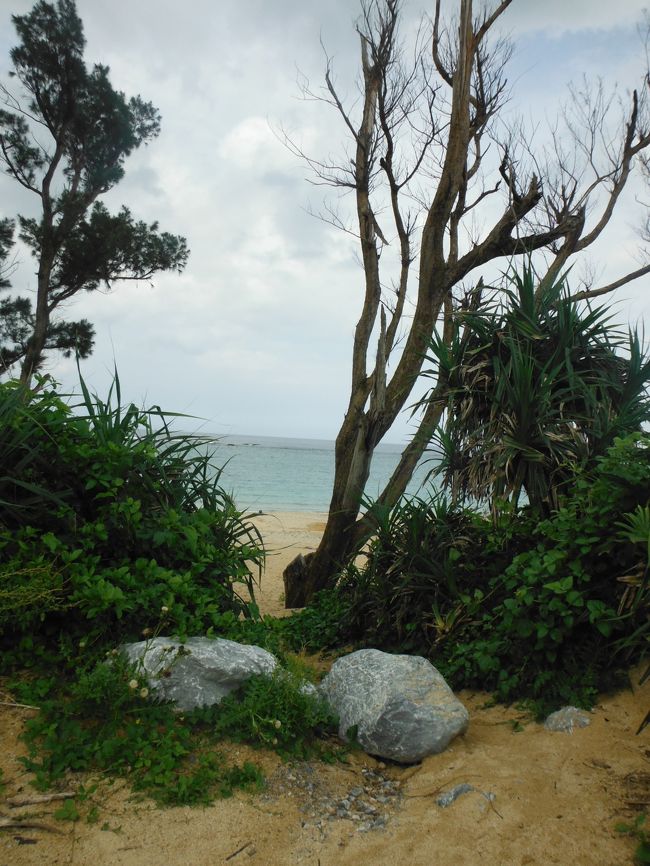 駐車場に車を止めて、この岩の間を通り抜ける。