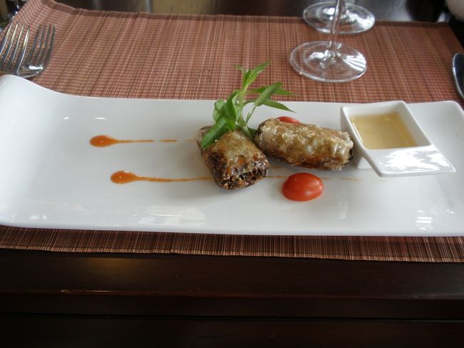 揚げ春巻き<br /><br />盛り付けにも気を使っています。