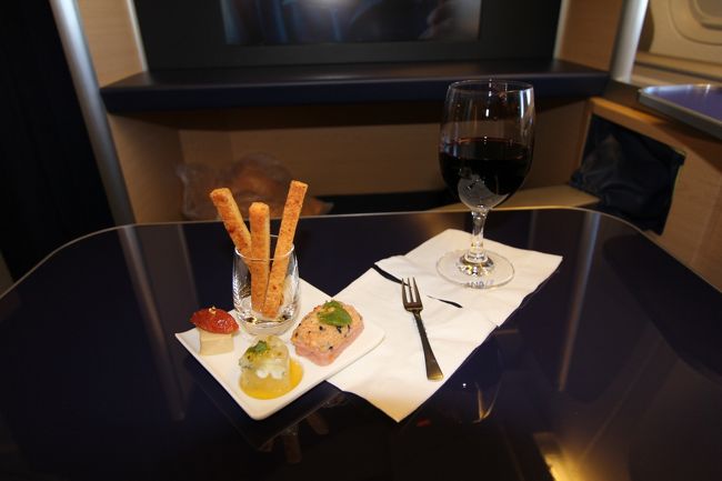 ＡＮＡ機内での優雅なひと時