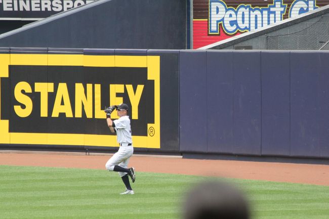 センターフライ　ナイスキャッチ