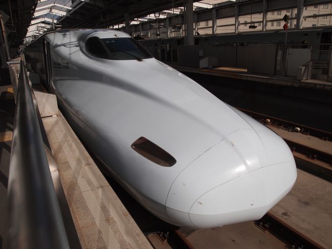鹿児島から熊本へ。JR西日本のN700系で。