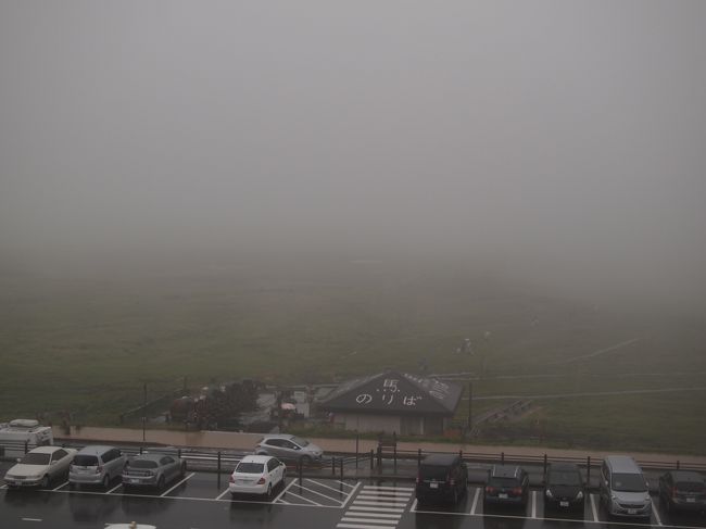 食事を終えて、あまり時間がなかったけど（30分）阿蘇火山博物館を見学。<br />出てきたら、大雨になっていてビックリ。<br />阿蘇の天候は変わりやすいそうです（山なので当たり前ですが）