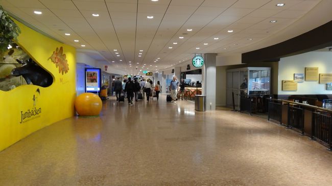 ストックホルム空港に到着。<br />まだ何の変哲もない普通の景色です。