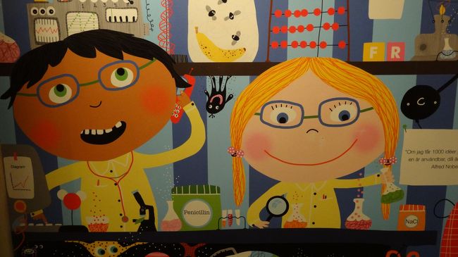 博物館のトイレ前に書かれていた絵。