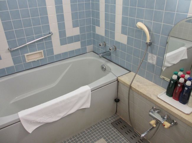 バスルームには、備品としてはシャンプー・リンス・ボディーソープ・ボディークロス・バスタオルがありました。正直なところ、少し古さを感じました。島だから仕方ないのかもしれないが、シャワーの水圧が残念なくらいの弱さでした(´･ω･`)