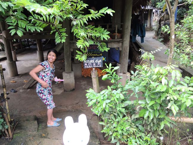 こちらで入場料的な何かを支払ってたよ。このお家では、染め物体験(見学?)出来たみたい(^^)