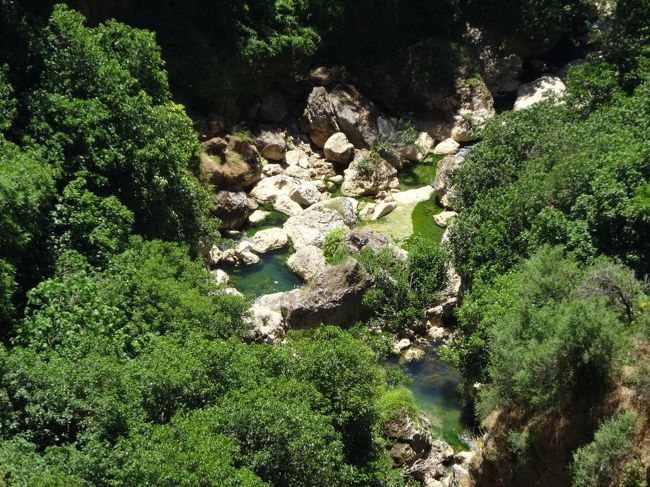 グアダレビン川。<br />岩山だらけの乾いた大地にもやはり水の恵みが！<br /><br />この川の浸食により深い渓谷ができたそうです。<br />何年かかったんだろう・・自然の偉大さを感じます。