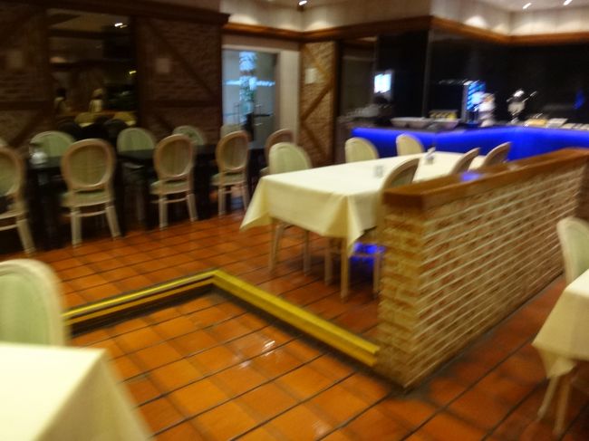 ベルギー・ブリュッセル<br />『ウサ・プレジデント・パーク・ホテル』<br /><br />【Jardins de St Roch】の店内の写真。<br /><br />ピントが合っていませんね・・・。