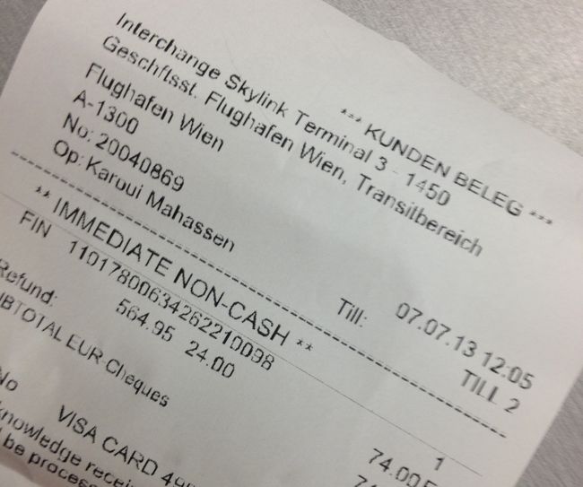 マリメッコでのお買い物564.95ユーロ分で、74ユーロの返金。クレジットカードに返金してもらいました。