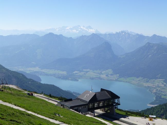 山頂駅とヴォルフガング湖