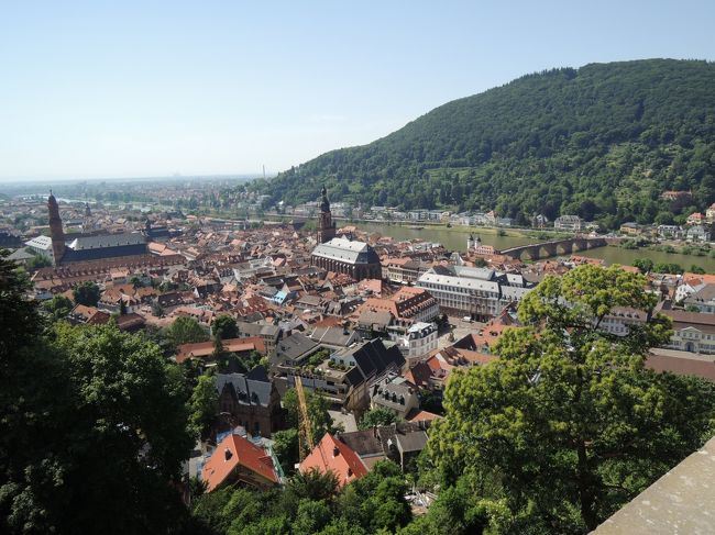 お城からの眺めです。教会の塔や川がとてもきれいです。