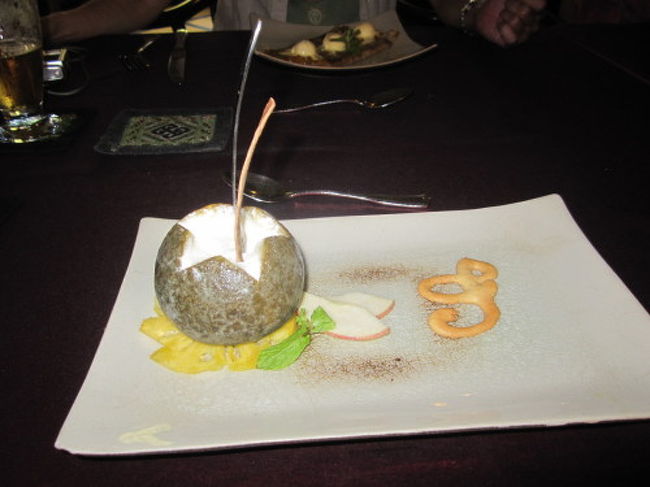 店名になぞってグリーンタンジャリンのシャーベット<br /><br />お口がさっぱり、爽やか！