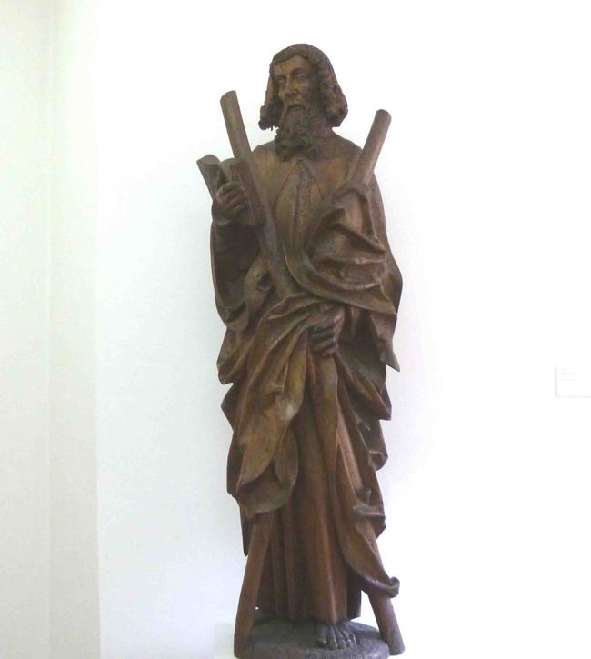 聖アンドレアス。<br /><br />×印の十字架を背負っているのが聖アンドレアスの象徴<br />