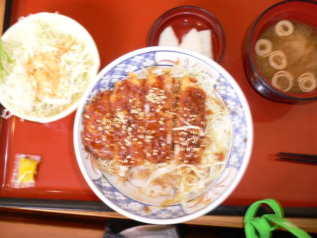 会津名物のソースカツどん。大河ドラマの殿役の俳優も食べたそうです。
