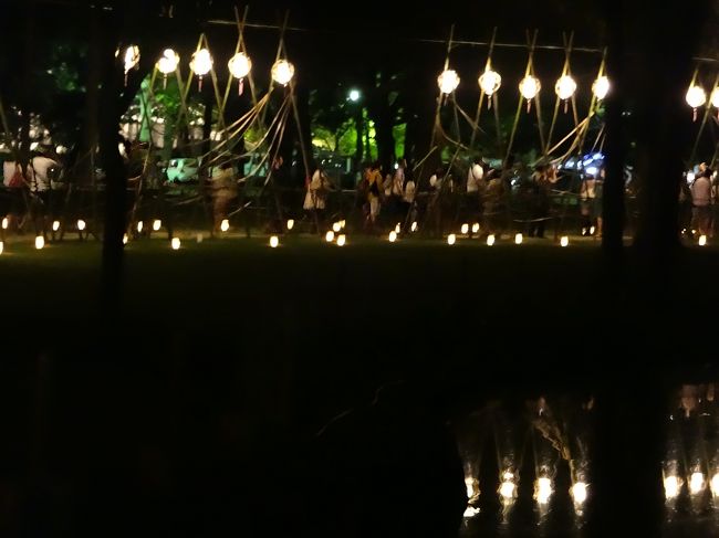 水面にも、映ってますね！