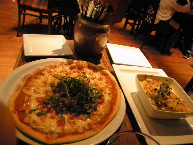 　ピザと、パスタと、コーラ。<br /><br />　ヘルシンキ物価高いわあ。