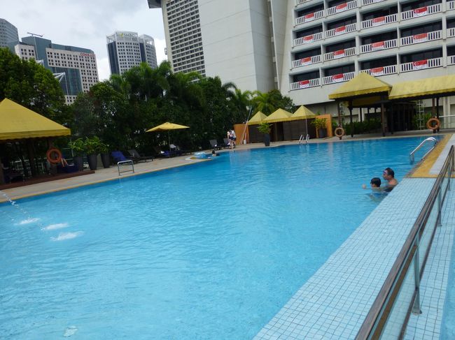 昼食後は子供たちのリクエストを受けホテルのプールへ。<br />