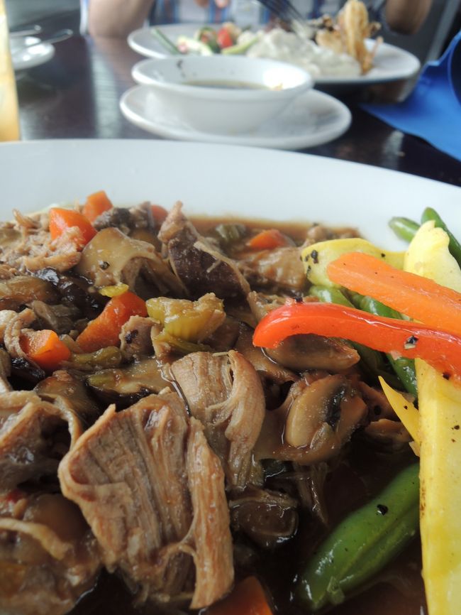 having early dinner at Airport messa.