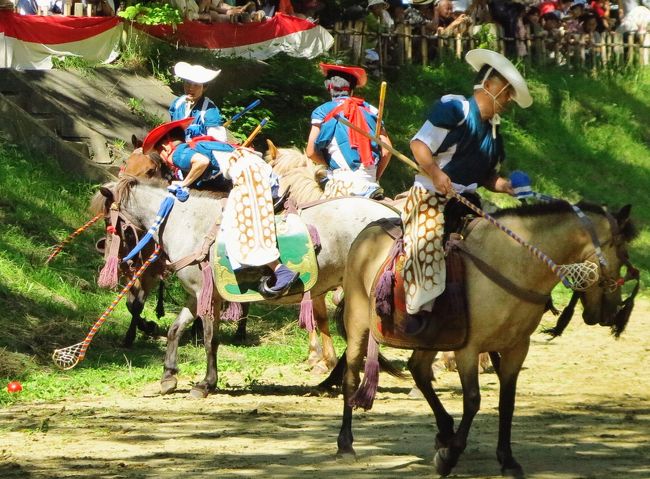 八戸三社大祭19 中日c 加賀美流騎馬打毬/由緒ある武技 ☆初戦は