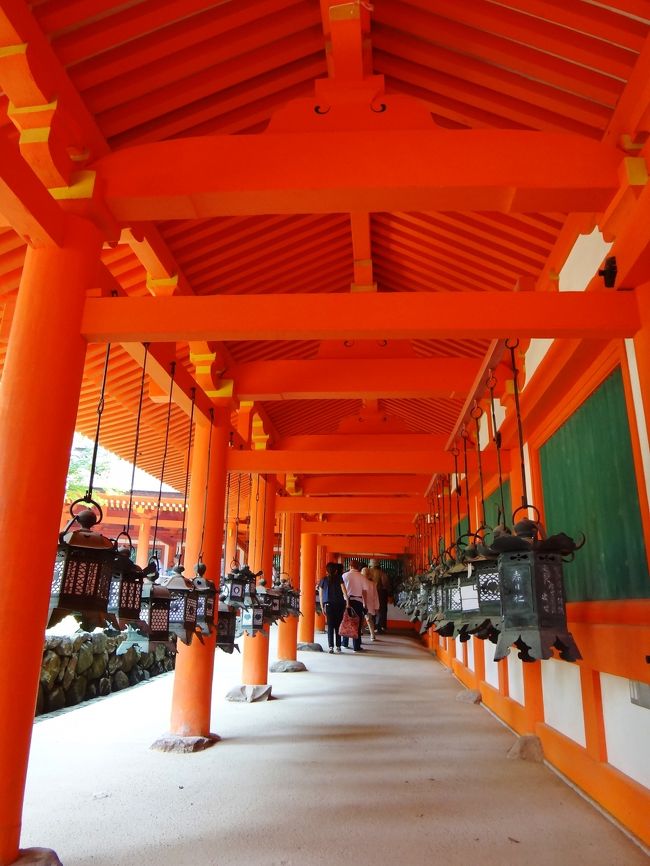 「釣り燈籠」が下がる朱塗りの回廊を通って、