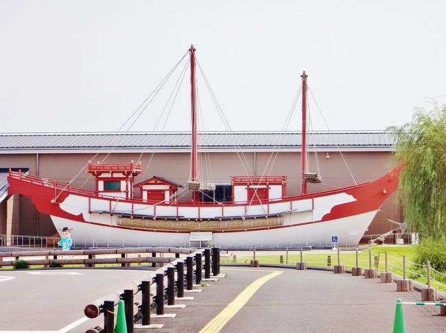 飛鳥の時代に、遣隋使や遣唐使を運んだ実物大の木造船。<br />こんな命がけの航海で、奈良時代の日本の国づくりや<br />文化の発展を支えたんですね。<br /><br />