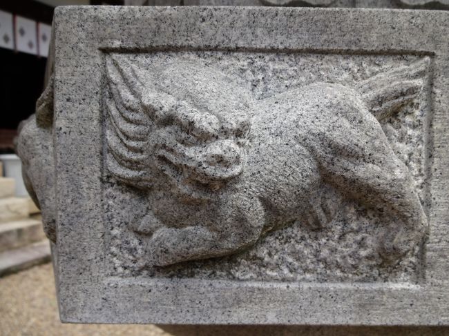 燈籠には、可愛い獅子が(*^_^*)