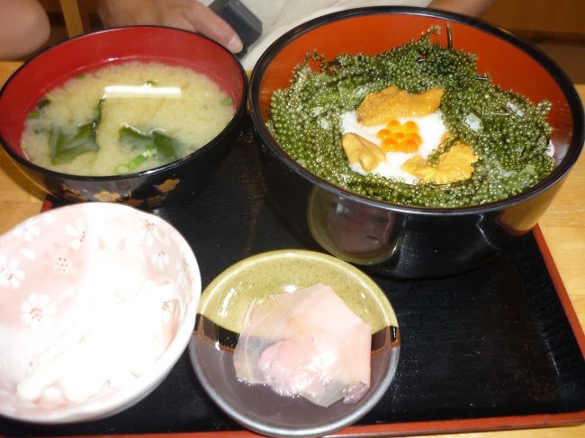 海ぶどう丼はこんな感じです。