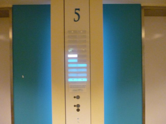エレベーターホールです。<br />エレベーターの階表示がオシャレなのですが、慣れるまで見にくかったです。<br />分かりにいのですが、白の階が自分の今居る階になってます。