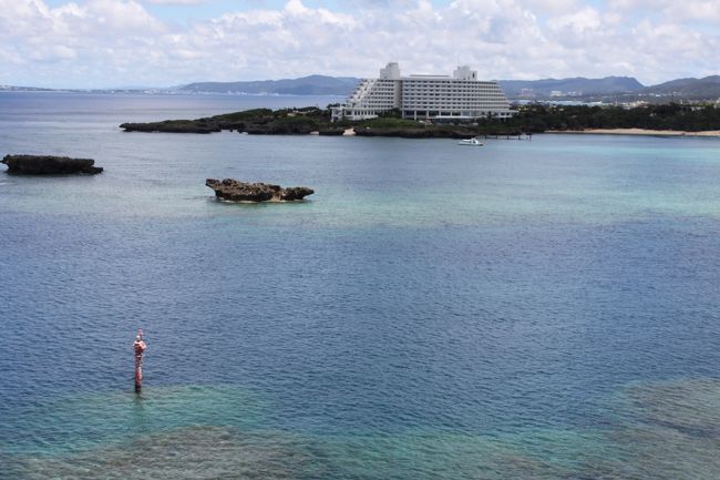 万座毛から見たＡＮＡインターコンチネンタルホテル万座