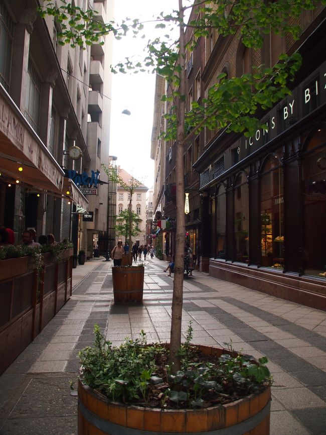 ヴァーツィ通りとクロスする横の路地もいい感じなので、ちょっと横道をぶらついてみようかな・・・。