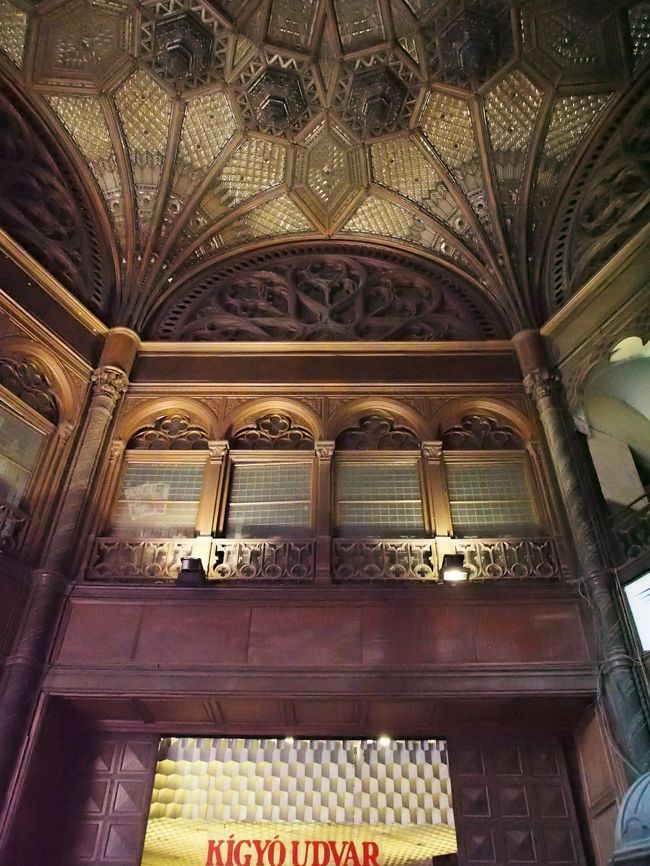 この建物全体はかなり大きくて、パーリジ・ウドヴァルのパッサージュ部分はほぼ廃墟のようになっていますが、１階でもパッサージュ以外の部分や、建物の上階には、今でもお店が入ったりして使われているようです。<br /><br />パッサージュは、２階建てのようですね。