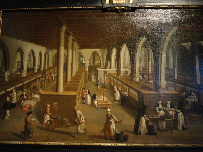 なんだかこの絵が気にいっちゃって…(^_^;)<br />多分この美術館が病院だった頃を描いてあるのですが、今自分が立っている建物が昔はこういう風に使われていたのかと思うと、何とも言えない感慨があります。