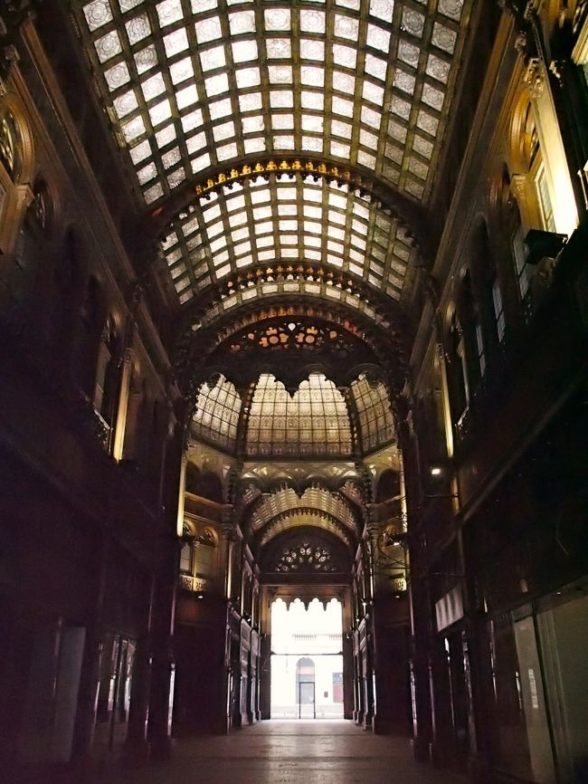うわ〜〜！ずいぶんと美しいガラス天井のパッサージュですね！！<br /><br />もしもパリのパッサージュのように、今も使われていたら、どんなにステキなことだったでしょうね〜。