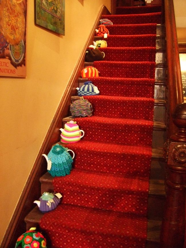 ティーポットのディスプレイ