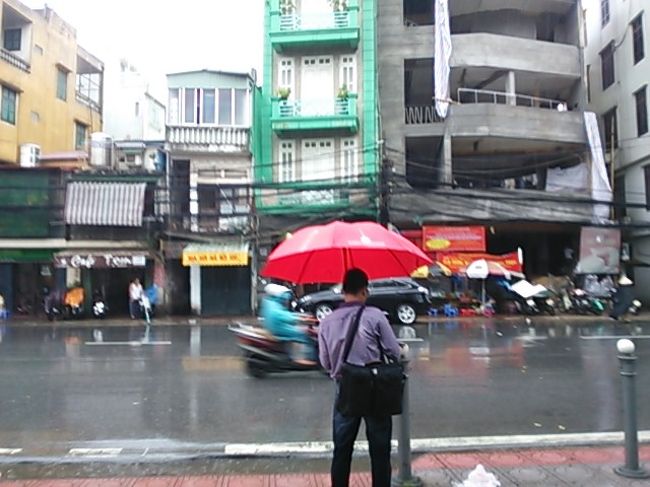 ここからタクシーに乗ります