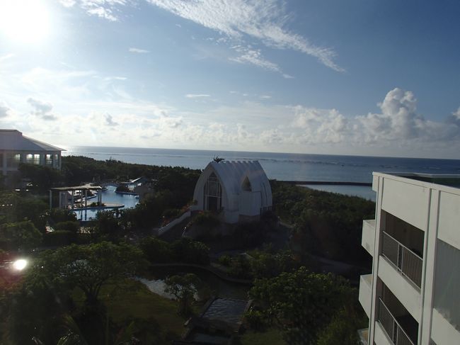 朝の海もキレイ。