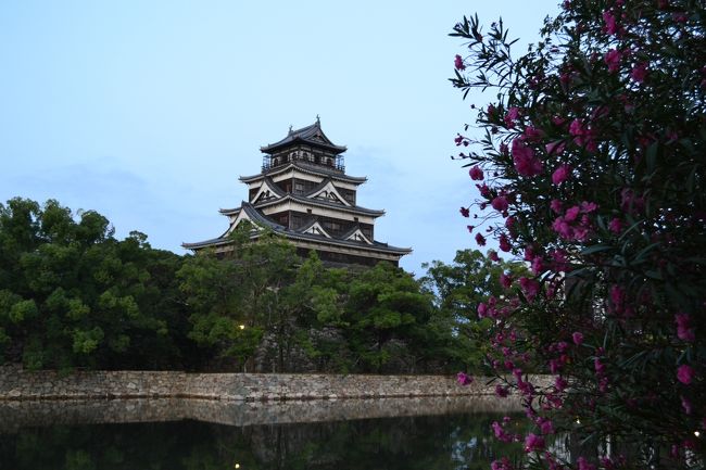 このまま広島駅に向かい、始発の電車に乗ります。
