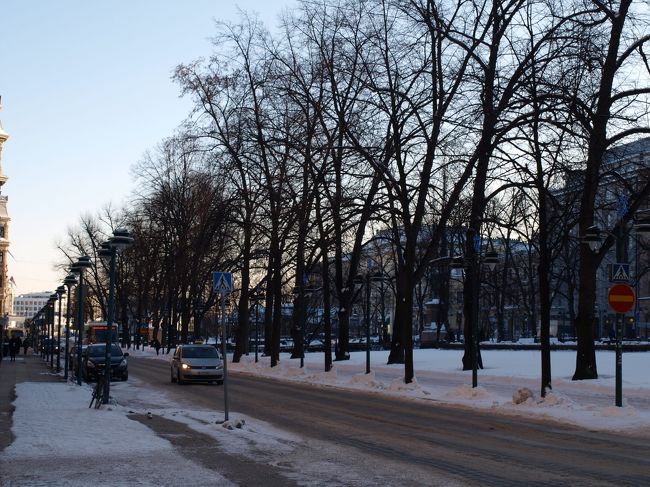 大きな通りは雪かきされているので安心です。