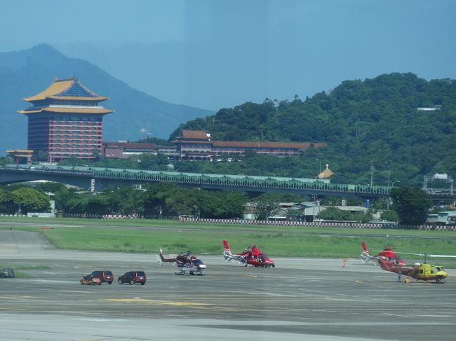 遠くに見える圓山大飯店