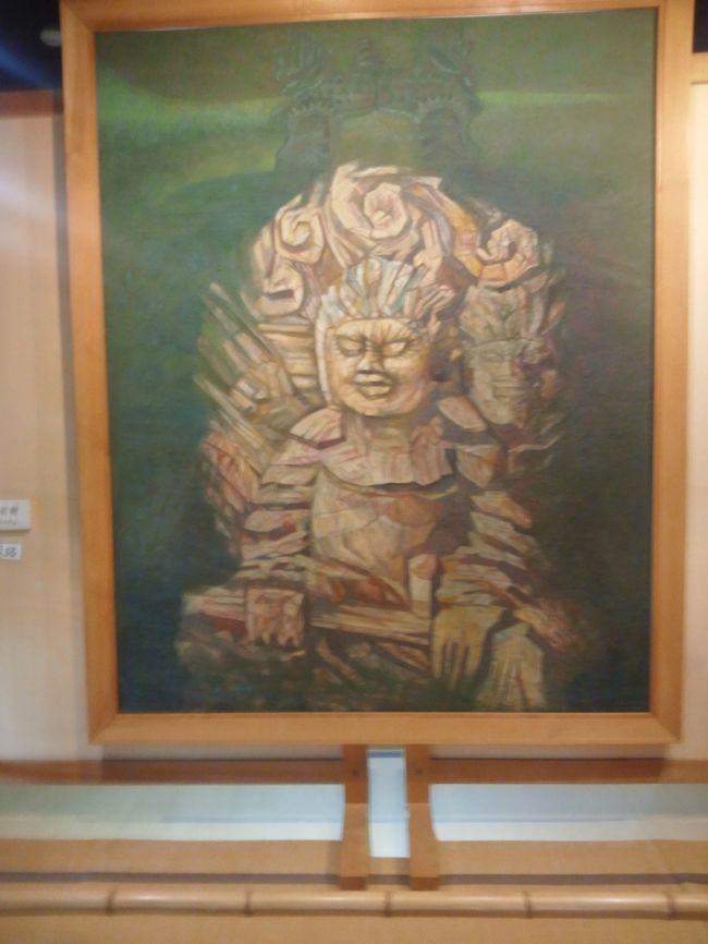 　二階は作品の展示会場になっていました。