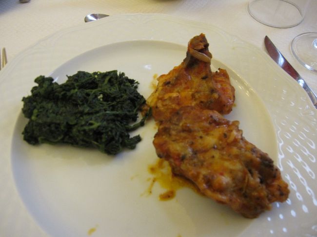 ヴェッキオ橋の近くの<br />リストランテでしたが<br />ここは中々美味しかったです。