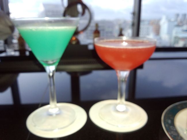 ３日間お世話になったＡＮＡラウンジの最後の夜のカクテルです。